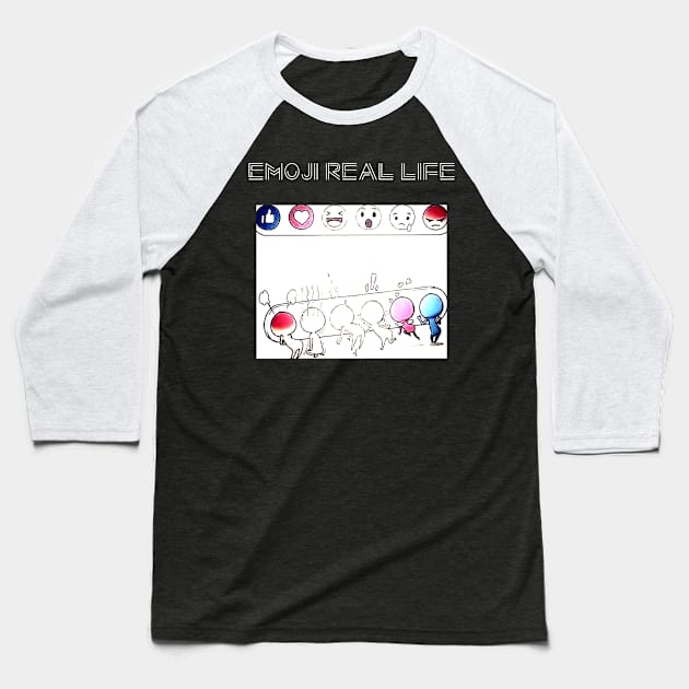 Emoji real life Baseball T-Shirt by BasharAbdallah